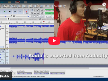 Swamp SU600 Vocal Recording Demo using Audacity