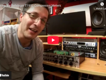 Repairing the Behringer T1952 Compressor Meters