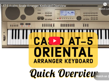 CASIO AT-5 Arabic Scale Arranger Keyboard Overview