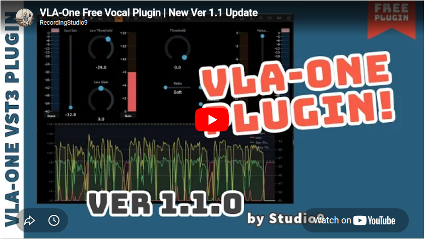 VLA-One Free Vocal Plugin | New Ver 1.1 Update