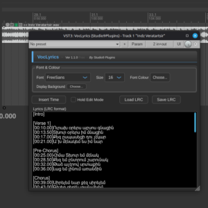 VocLyrics VST3 Plugin